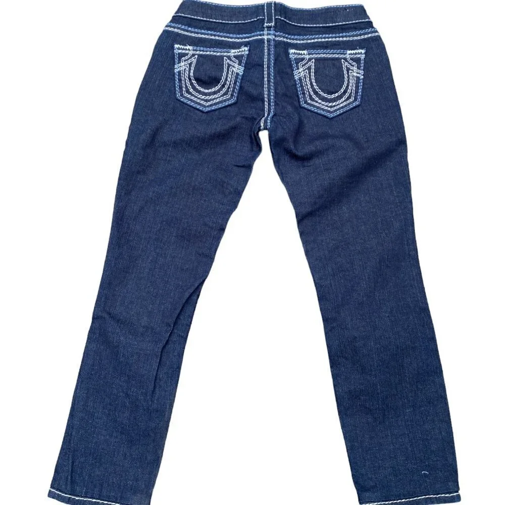Vintage True Religion Jeans Size 26 ROPE STITCH Blue - Picture 4 of 6